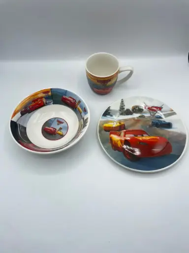 Disney Cars 3-piece ceramic dining set