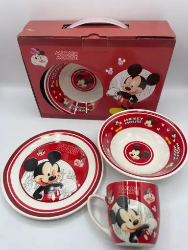 Mickey Mouse-themed dinnerware set