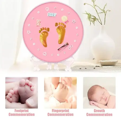 Clay Handprint and Footprint Kit for Newborn Baby Girl