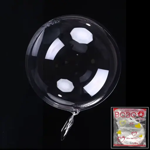 10 Clear BOBO balloons 18inch