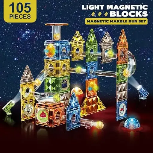 Light magnetic Blocks 105 pieces